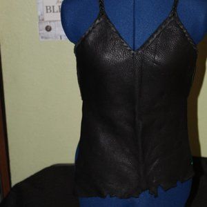 Leather Halter top